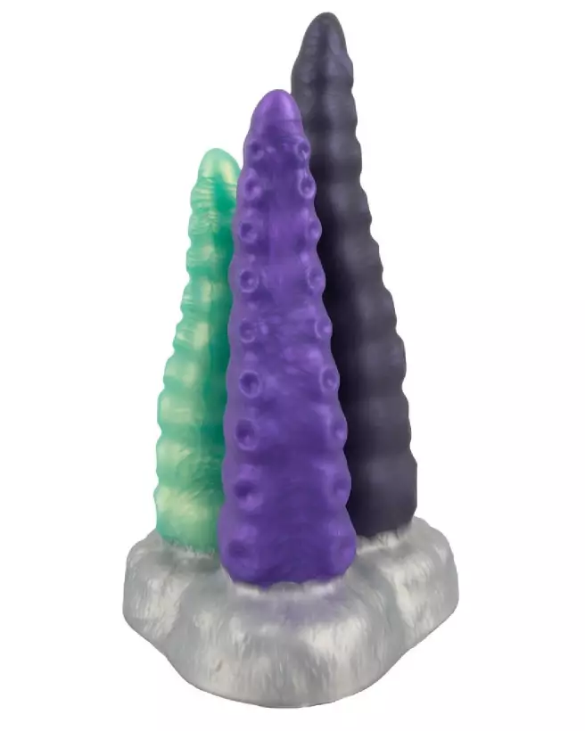 Image du Beasty Cocks Triple Tentacle, sextoy créatif à trois tentacules-4