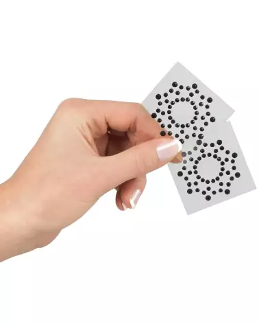 Cache-tétons strassés Cottelli ACCESSOIRES pour élégance subtile-4