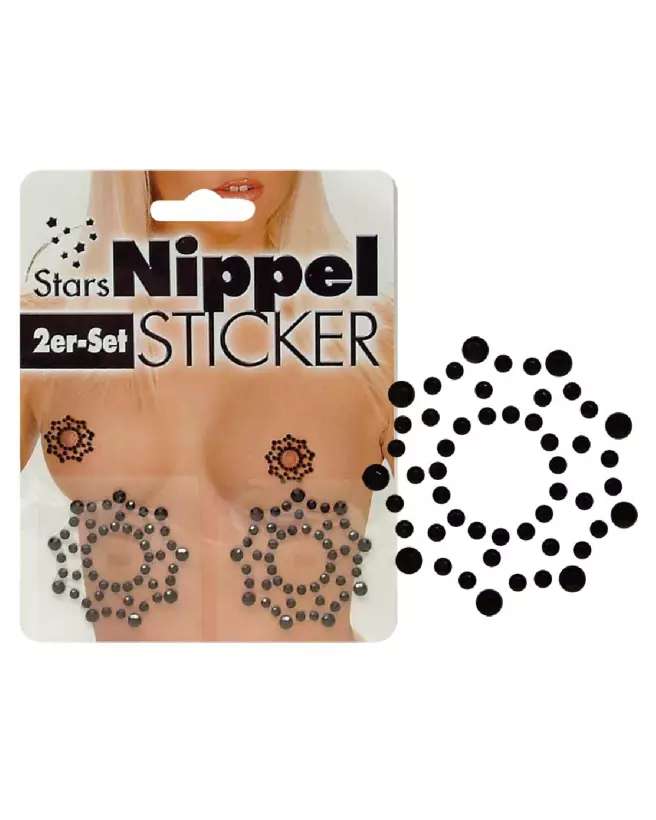 Cache-tétons strassés Cottelli ACCESSOIRES pour élégance subtile-7