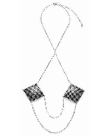 Nipple Jewellery Silver Chain de Cottelli, Cache-tétons élégant en argent-6