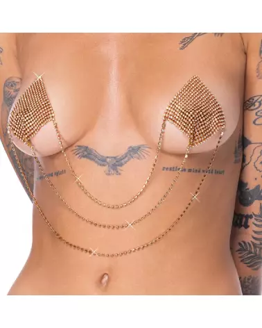 Image de Nipple Jewellery Gold de Cottelli ACCESSOIRES, bijou élégant pour ensemble de lingerie-5