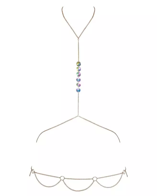Body Chain Gold élégant par Cottelli ACCESSOIRES, bijoux de corps en or-5
