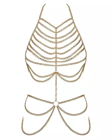Body Chain Gold élégant de Cottelli ACCESSOIRES, bijou de corps doré chic-5
