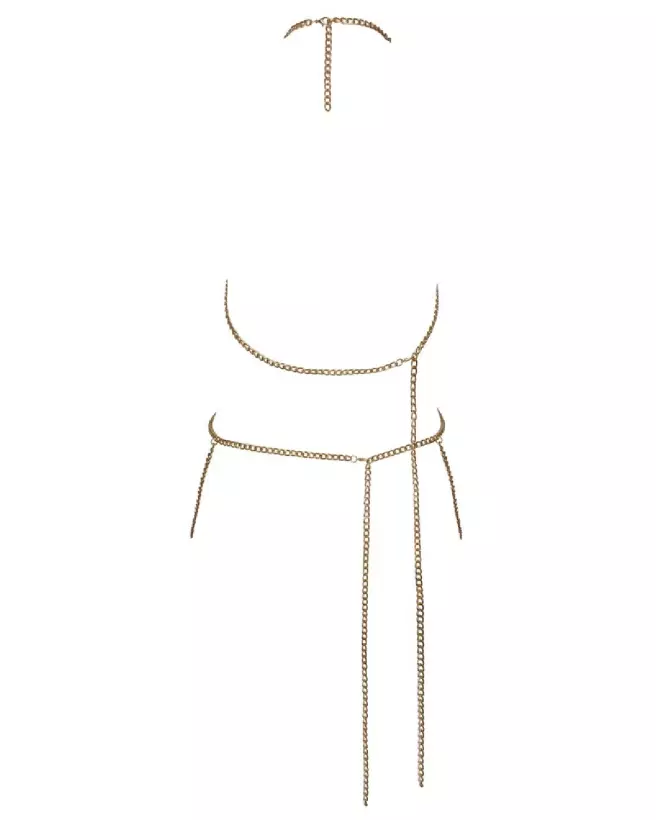 Body Chain Gold élégant de Cottelli ACCESSOIRES, bijou de corps doré chic-6