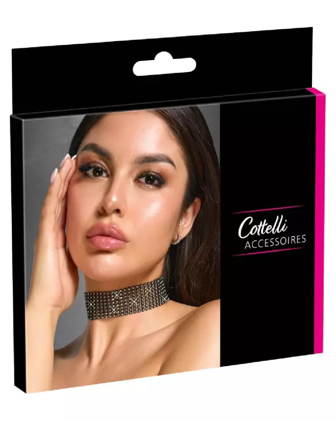 Image du Rhinestone Choker par Cottelli ACCESSOIRES, collier strass élégant pour animaux-1