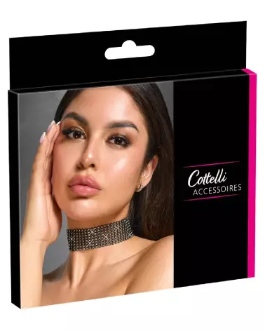 Image du Rhinestone Choker par Cottelli ACCESSOIRES, collier strass élégant pour animaux-1