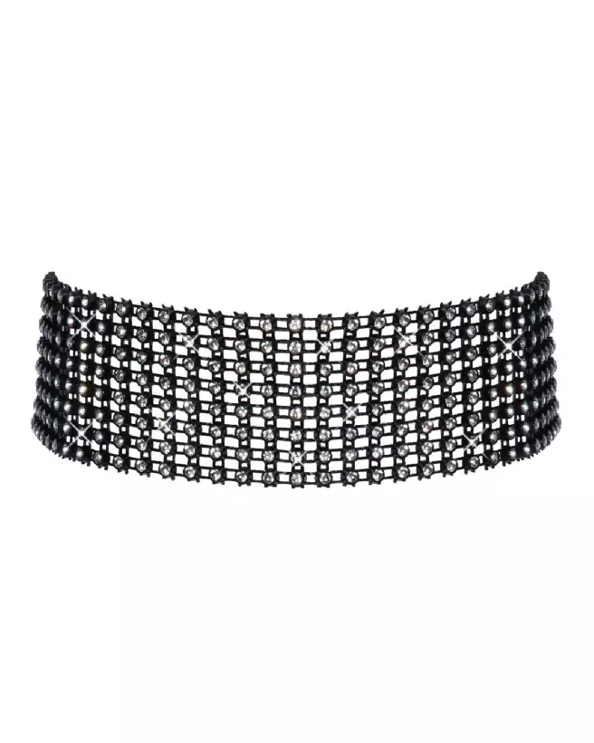 Image du Rhinestone Choker par Cottelli ACCESSOIRES, collier strass élégant pour animaux-4