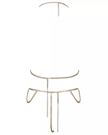 Top Set Chain Gold par Cottelli ACCESSOIRES, bijou de corps élégant en or-6