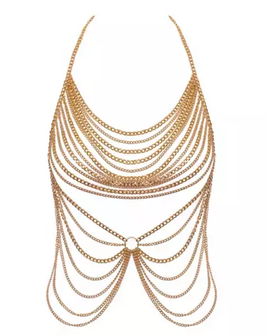 Body Chain Gold élégant de Cottelli ACCESSOIRES, bijou de corps doré et tendance-7