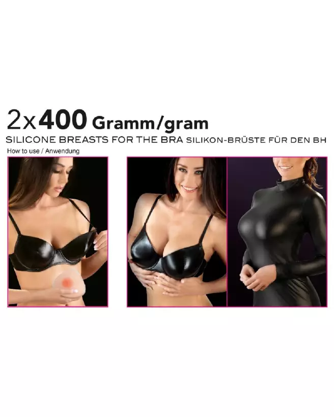 Image de faux seins en silicone Cottelli ACCESSOIRES 400g pour un réalisme et confort optimal-4