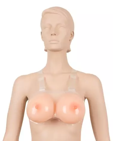 Image des Faux Seins en Silicone Cottelli avec Bretelles Ajustables-5
