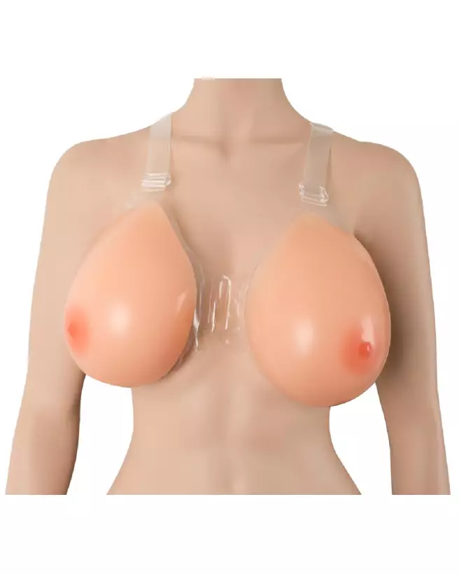 Image de faux seins réalistes en silicone avec sangles ajustables Cottelli ACCESSOIRES-6