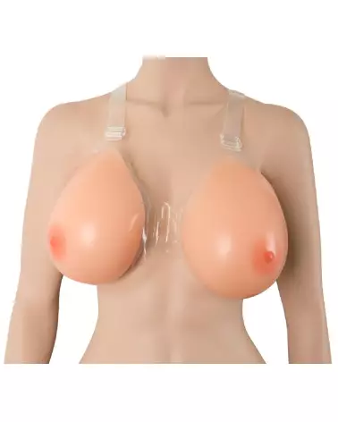 Image de faux seins réalistes en silicone avec sangles ajustables Cottelli ACCESSOIRES-6