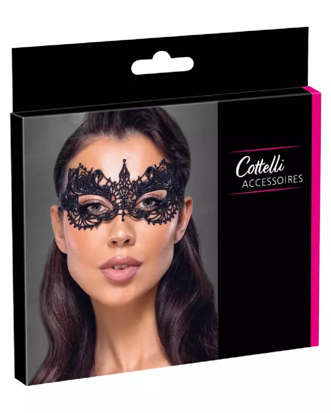 Masque Blindfold Cottelli ACCESSOIRES pour jeux sensoriels et intimité renforcée-1