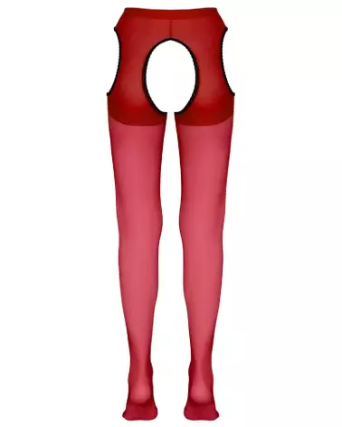 Collants rouges sexy Cottelli LEGWEAR taille S/M pour un style élégant et séduisant-5