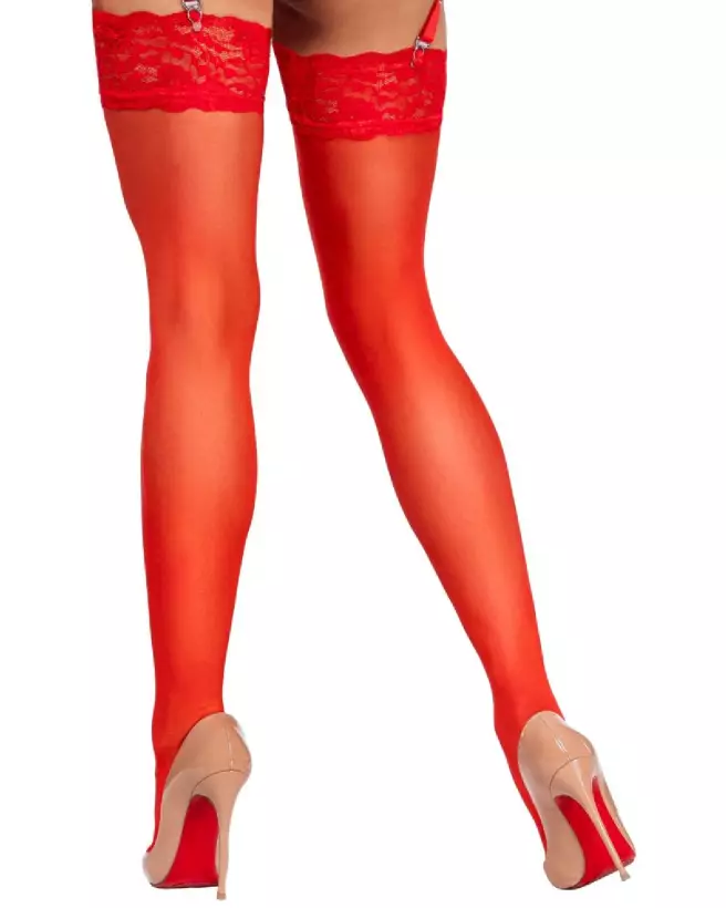 Collants rouges Cottelli LEGWEAR taille S élégants et confortables-3