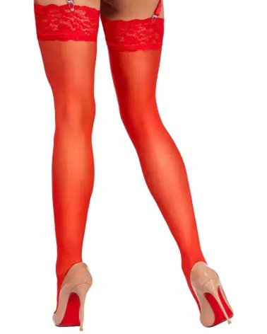 Collants rouges Cottelli LEGWEAR taille S élégants et confortables-3