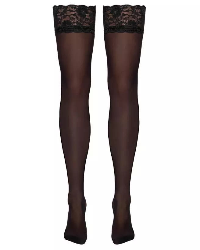 Collants noirs élégants taille L Cottelli LEGWEAR-7