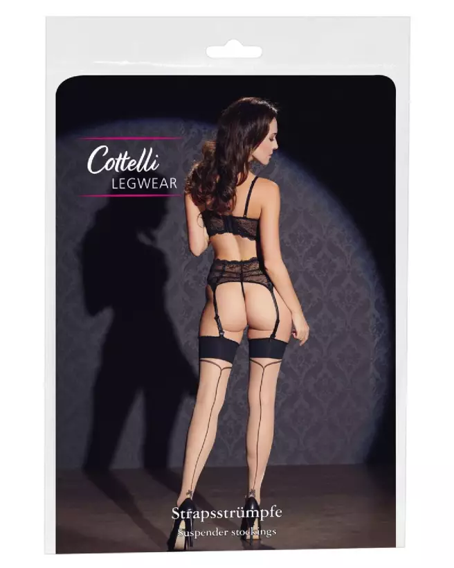 Collants Cottelli LEGWEAR Stockings Seam 4 avec couture arrière pour élégance et confort-1