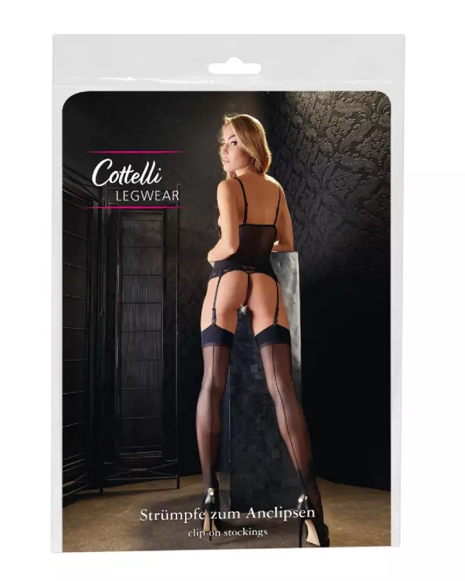 Collants à couture noire Cottelli LEGWEAR pour une élégance intemporelle-1