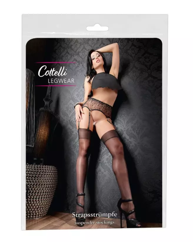 Image des collants Stockings 5 de Cottelli LEGWEAR, élégance et confort-1