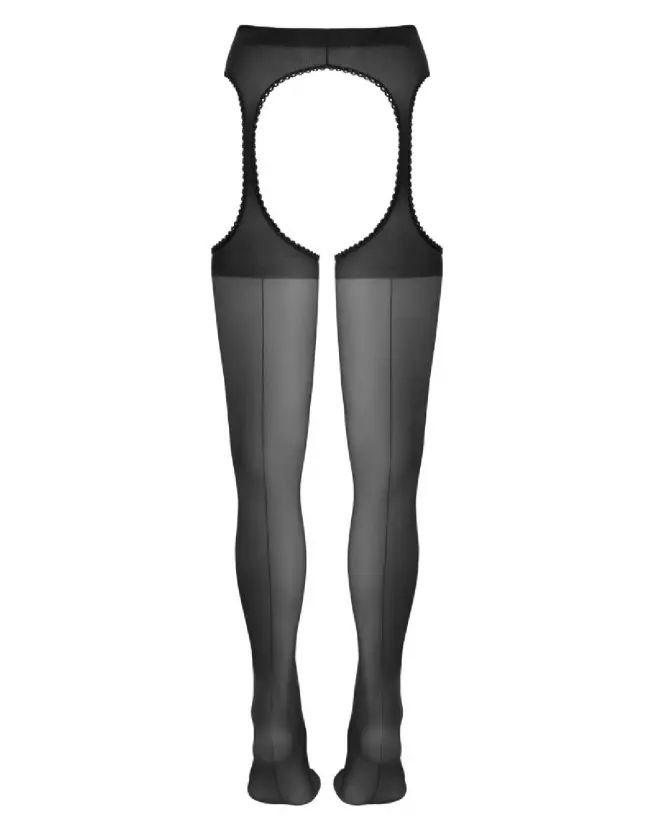 Suspender Stockings Black 5 Cottelli LEGWEAR collants élégants et confortables-7