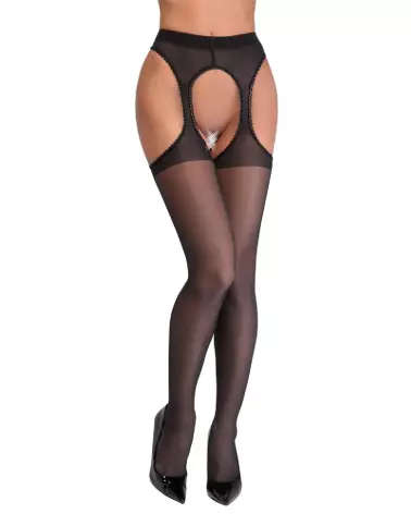 Image des Suspender Stockings Black 4 par Cottelli LEGWEAR, collants élégants et confortables-2