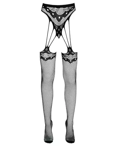 Image du String with Stockings S-L de Cottelli LEGWEAR, collants sexy et élégants-5