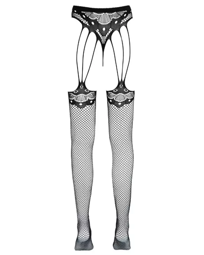 Image du String with Stockings S-L de Cottelli LEGWEAR, collants sexy et élégants-6