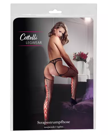 Suspender Tights S/M Cottelli LEGWEAR élégants et confortables-1