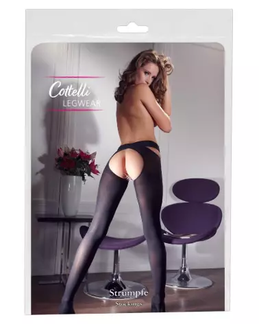 Collants noirs Cottelli LEGWEAR taille S/M élégants et confortables-1