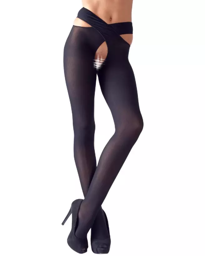 Collants noirs Cottelli LEGWEAR taille S/M élégants et confortables-2