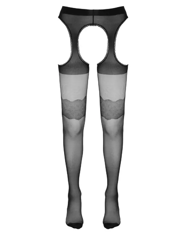 Collants avec jarretière taille L de Cottelli LEGWEAR-5