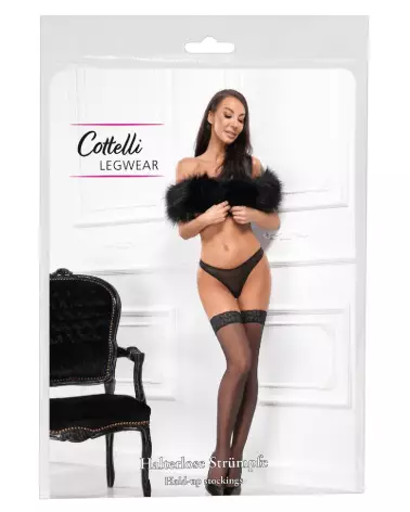 Image des collants Hold-Up Stock Black 4 de Cottelli LEGWEAR, élégants et confortables-1