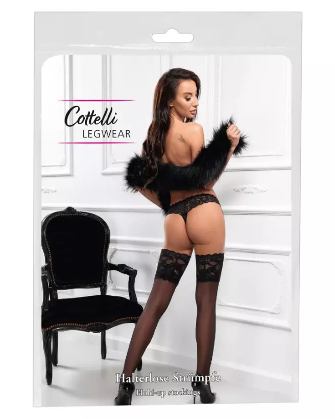 Image des collants HoldUps Black 3 de Cottelli LEGWEAR, élégants et confortables-1