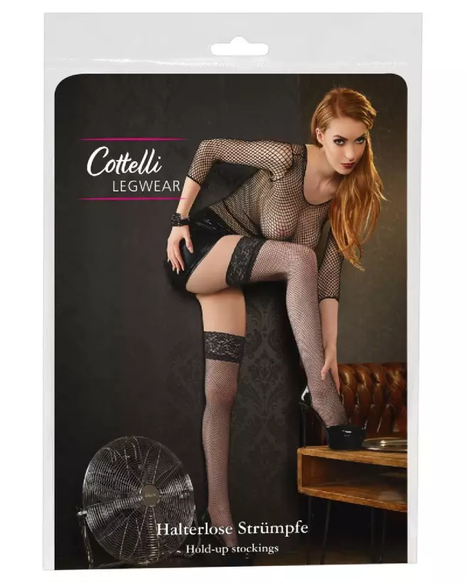 Collants Hold-Up Net Stockings 4 Cottelli LEGWEAR style élégant et confortable-1