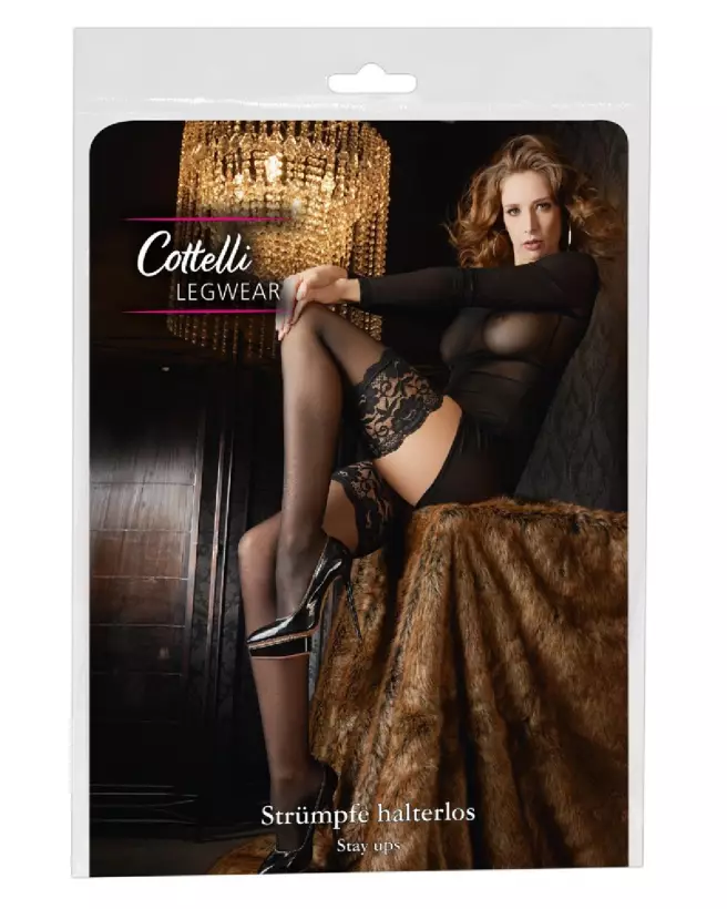Image des Hold-up Stockings 2 de Cottelli LEGWEAR, collants élégants et confortables-1