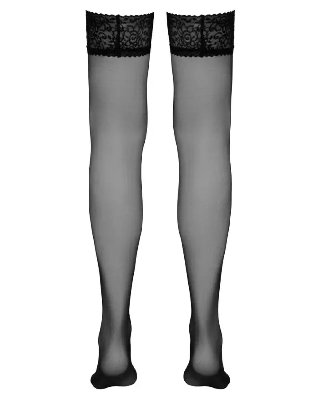 Hold-Up Stockings Black 5 par Cottelli LEGWEAR, élégants collants noirs confortables et durables-5