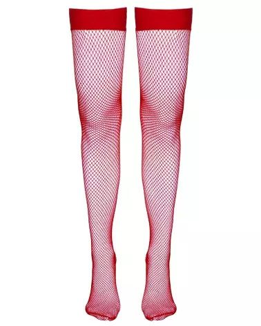 Bas hold-up rouges Cottelli LEGWEAR élégants et confortables-4