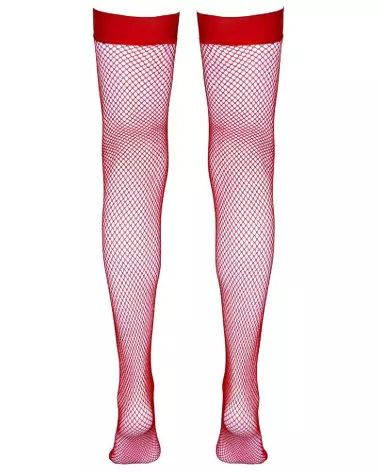 Bas hold-up rouges Cottelli LEGWEAR élégants et confortables-5