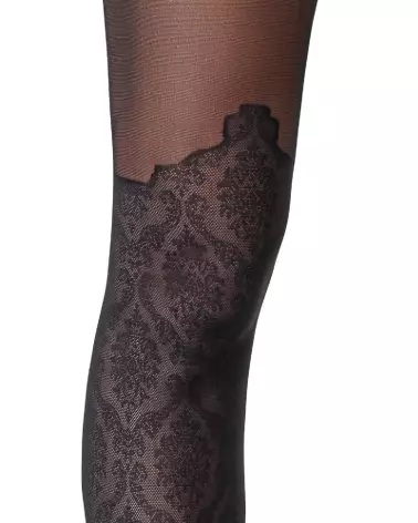 Image des Crotchless Tights 2 de Cottelli LEGWEAR, collants résille ouverts et élégants-6