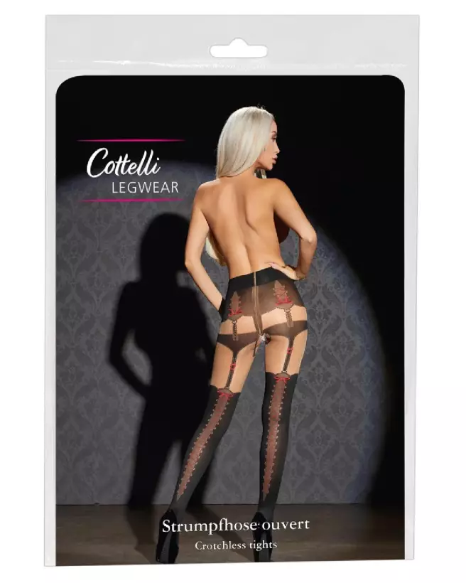 Collants à motifs élégants Cottelli LEGWEAR pour une allure raffinée-1