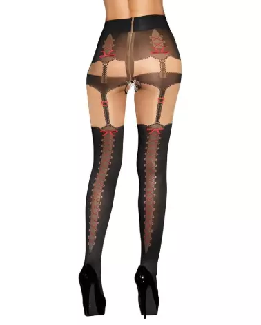Collants à motifs élégants Cottelli LEGWEAR pour une allure raffinée-3
