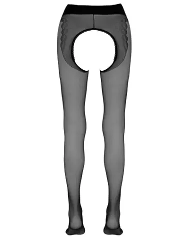 Crotchless Tights 3 de Cottelli LEGWEAR en action, collants ouverts élégants-6