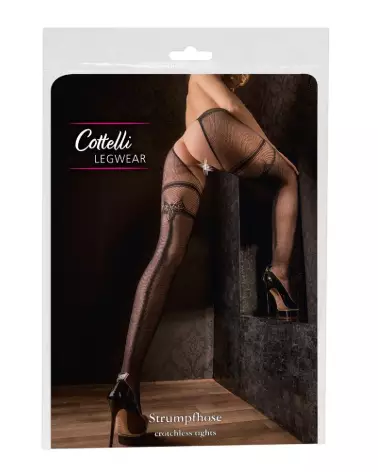 Collants Cottelli LEGWEAR ouverts taille S/M pour un look séduisant-1