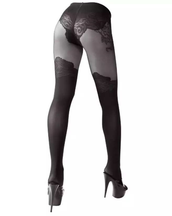 Collants Crotchless Tights 6 de Cottelli LEGWEAR en style élégant et confortable-4