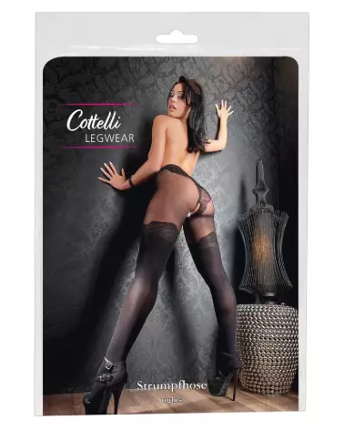 Collants Crotchless Tights 1 de Cottelli LEGWEAR, stylés et confortables-1