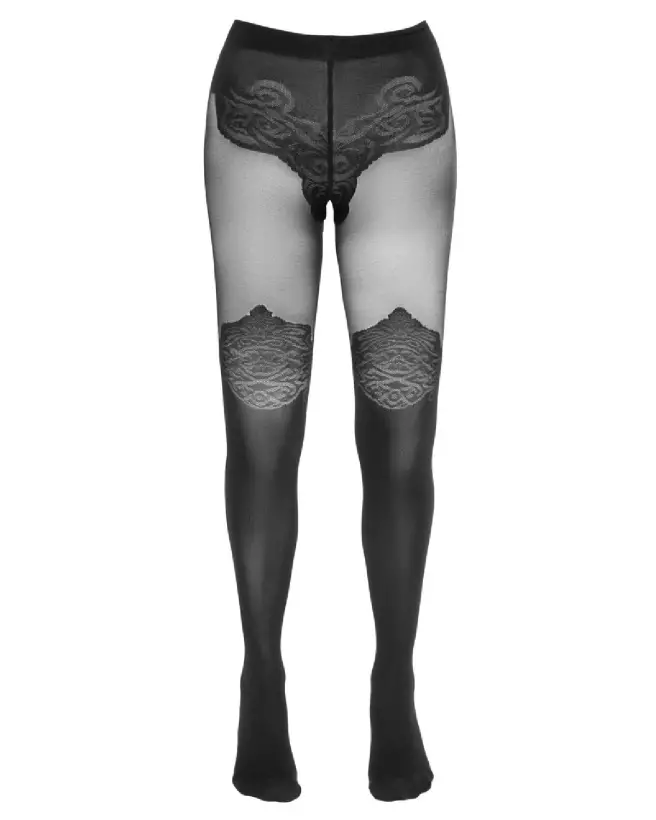 Collants Crotchless Tights 1 de Cottelli LEGWEAR, stylés et confortables-5