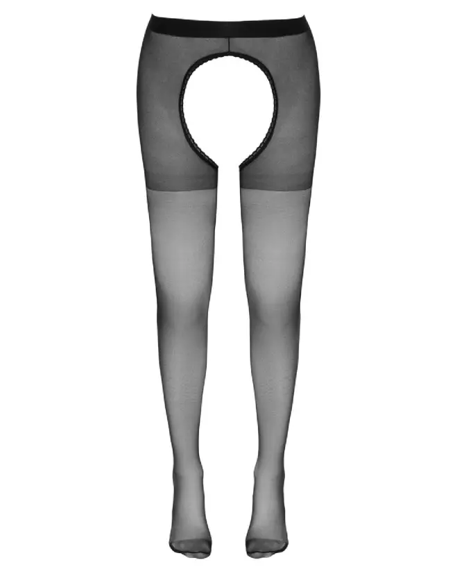Collants Crotchless Cottelli LEGWEAR taille S/M, lingerie érotique élégante-6