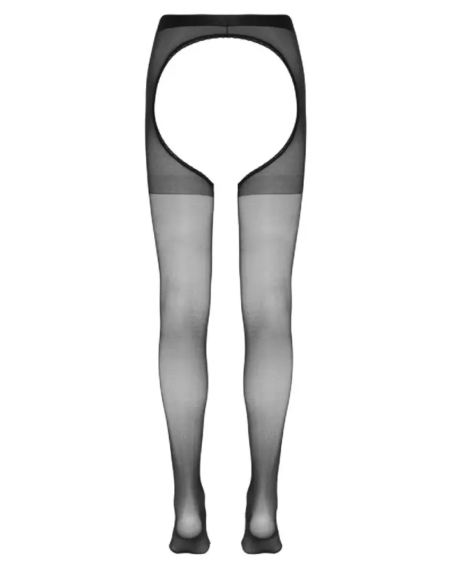 Collants Crotchless Cottelli LEGWEAR taille S/M, lingerie érotique élégante-7